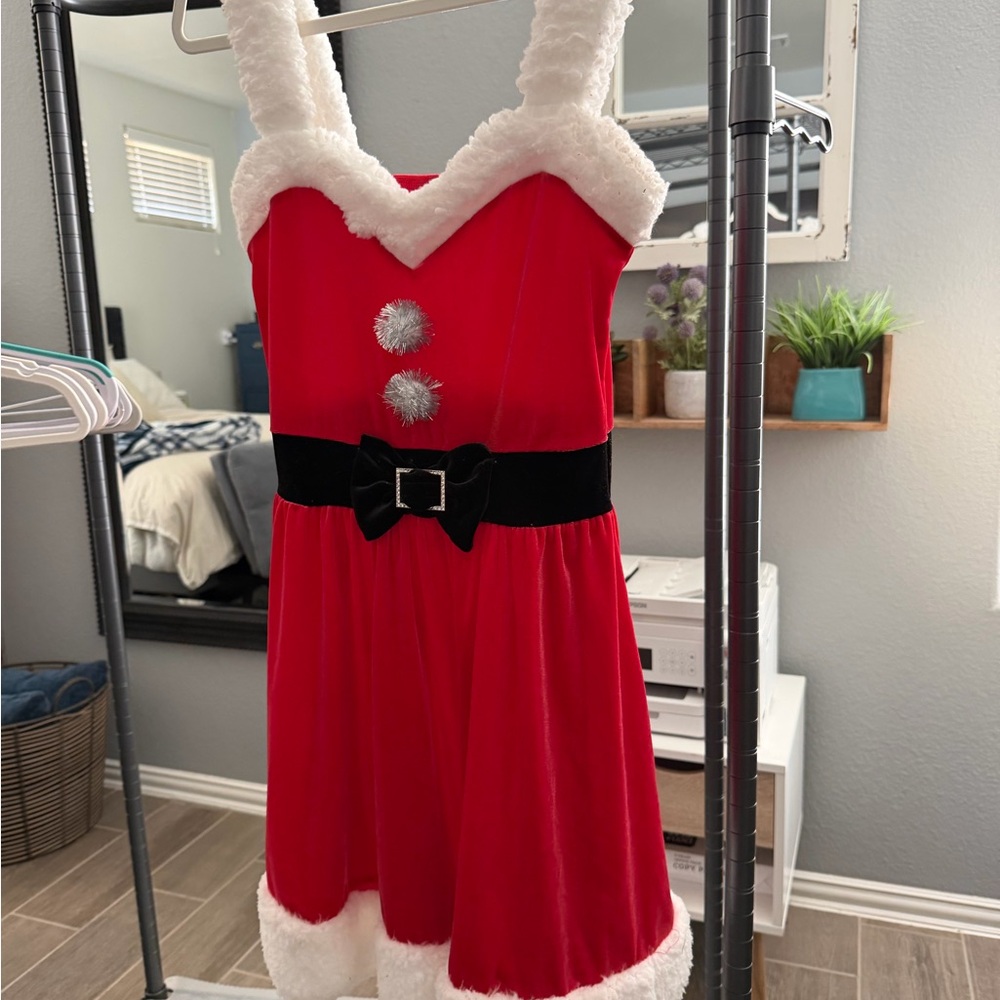 No Boundaries Red Dress with White Trim